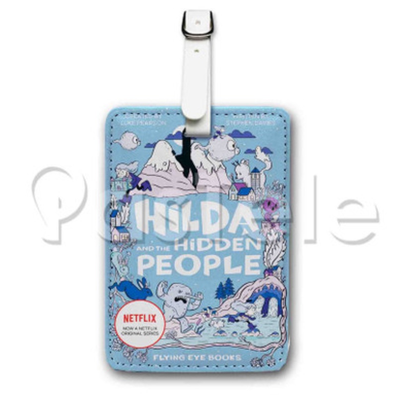 Hilda and The Hidden People Custom Luggage Tags PU Leather Travel Baggage Name ID Labels Tag