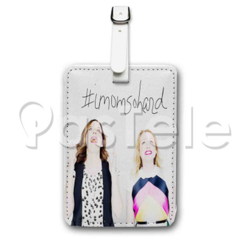 Imomsohard Custom Luggage Tags PU Leather Travel Baggage Name ID Labels Tag