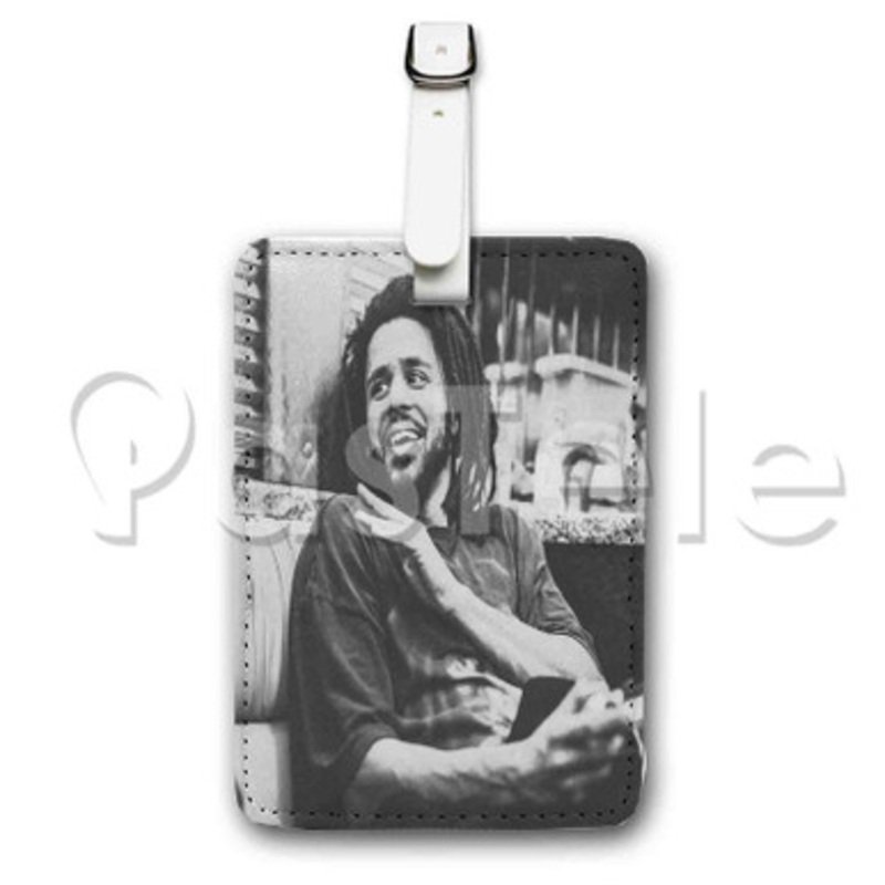J Cole Music Custom Luggage Tags PU Leather Travel Baggage Name ID Labels Tag