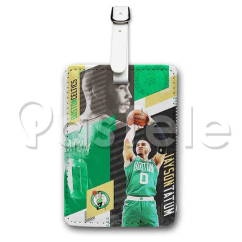Jayson Tatum Boston Celtics NBA Custom Luggage Tags PU Leather Travel Baggage Name ID Labels Tag