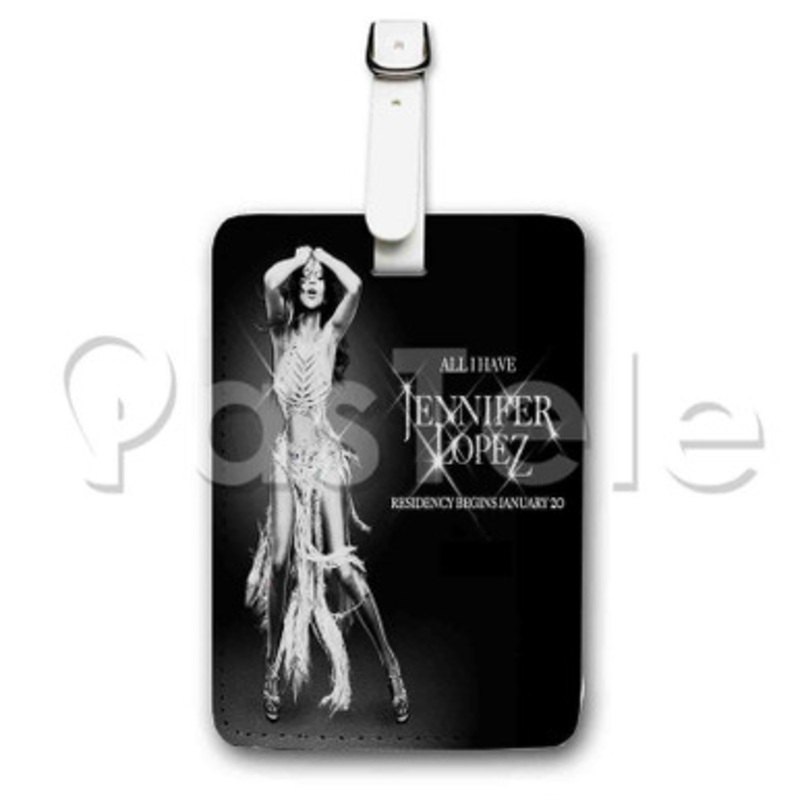 Jennifer Lopez All I Have Custom Luggage Tags PU Leather Travel Baggage Name ID Labels Tag