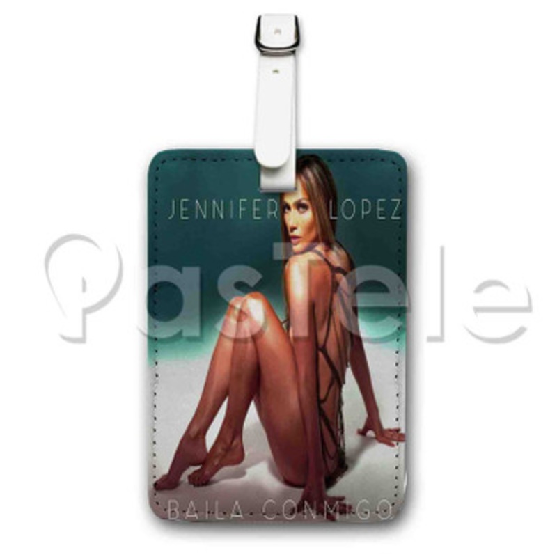 Jennifer Lopez Baila Conmigo Custom Luggage Tags PU Leather Travel Baggage Name ID Labels Tag
