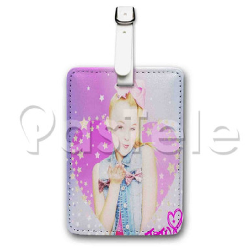 jojo siwa 3 Custom Luggage Tags PU Leather Travel Baggage Name ID Labels Tag