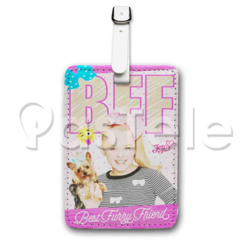 Jojo Siwa BFF Custom Luggage Tags PU Leather Travel Baggage Name ID Labels Tag