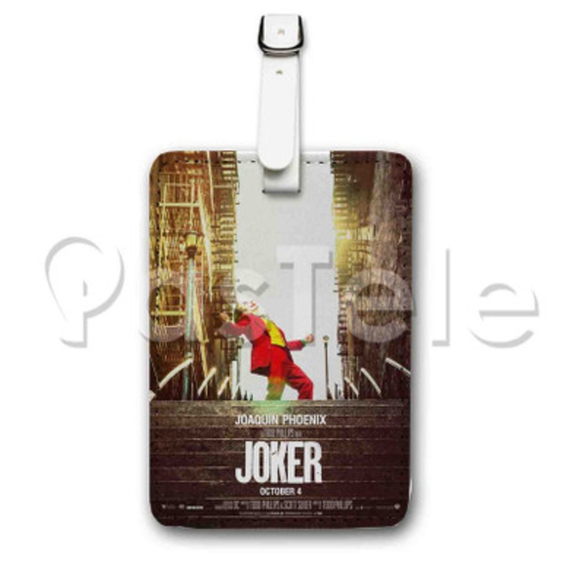 Joker Custom Luggage Tags PU Leather Travel Baggage Name ID Labels Tag
