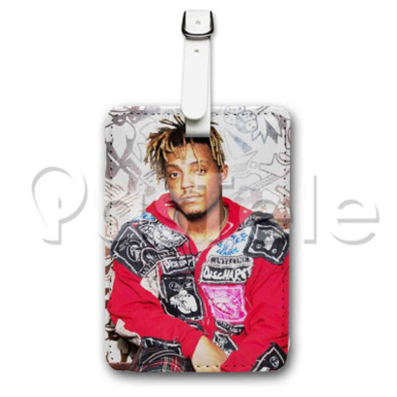 Juice WRLD Music Custom Luggage Tags PU Leather Travel Baggage Name ID Labels Tag