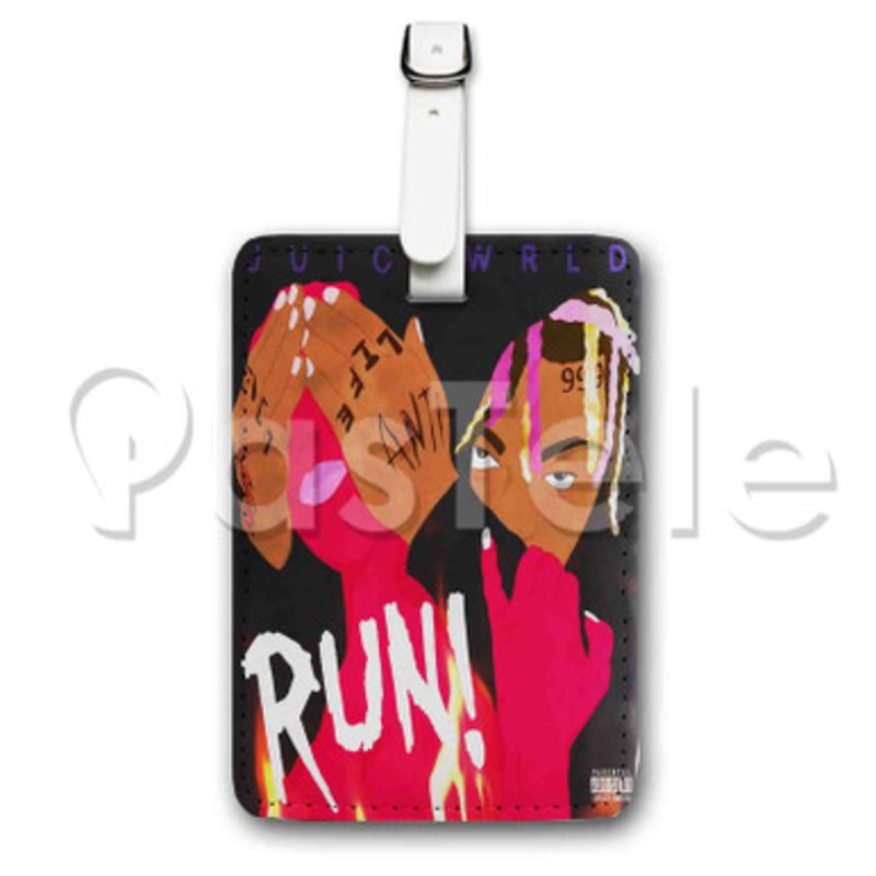 Juice WRLD Run 2 Custom Luggage Tags PU Leather Travel Baggage Name ID Labels Tag