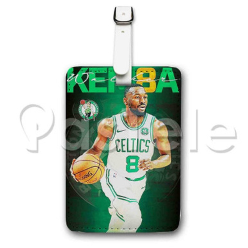 Kemba Walker Boston Celtics NBA Custom Luggage Tags PU Leather Travel Baggage Name ID Labels Tag