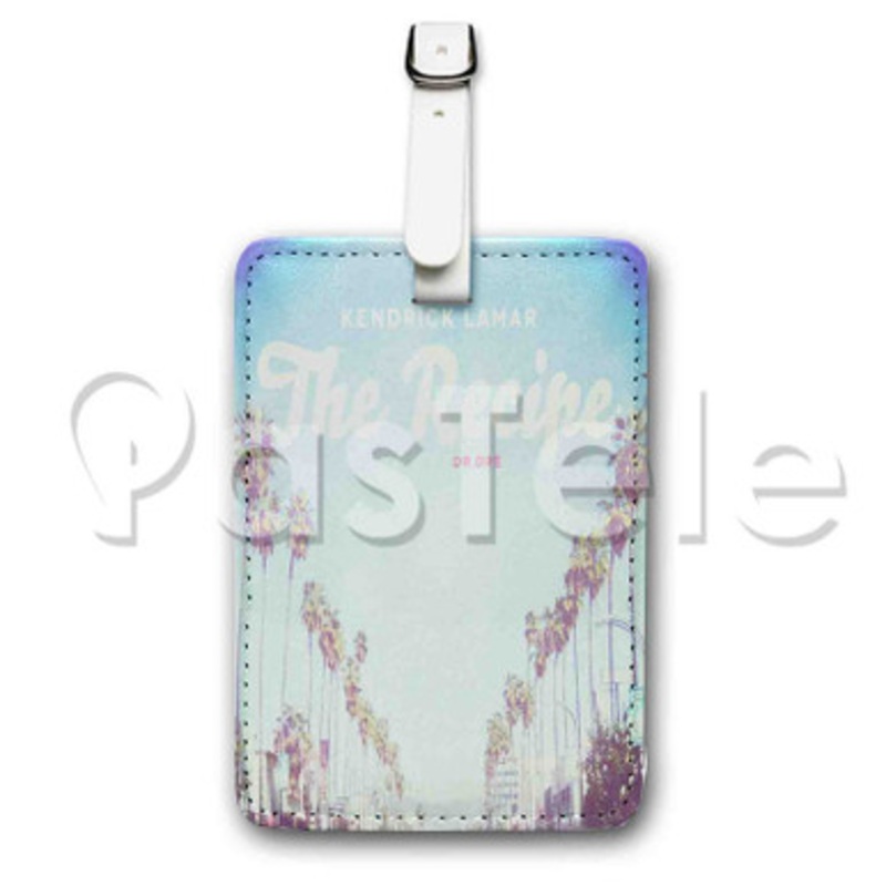Kendrick Lamar The Recipe ft Dr Dre Custom Luggage Tags PU Leather Travel Baggage Name ID Labels Tag