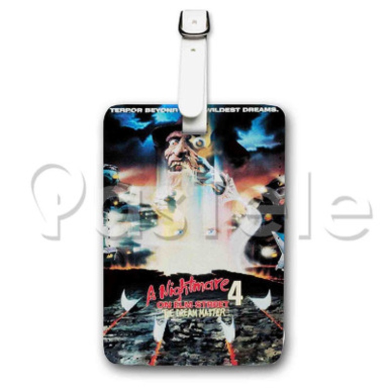 A Nightmare on Elm Street 4 The Dream Master Custom Luggage Tags PU Leather Travel Baggage Name ID Labels Tag