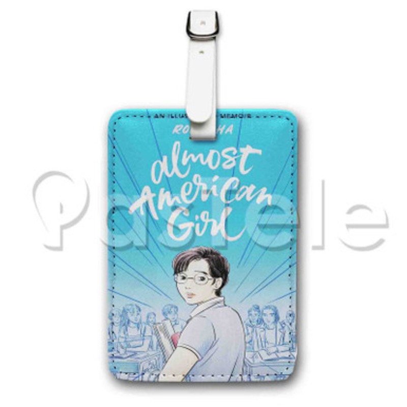 Almost American Girl Custom Luggage Tags PU Leather Travel Baggage Name ID Labels Tag