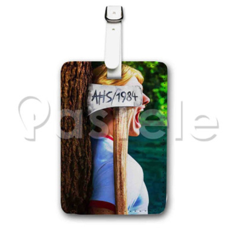 American Horror Story 1984 Custom Luggage Tags PU Leather Travel Baggage Name ID Labels Tag