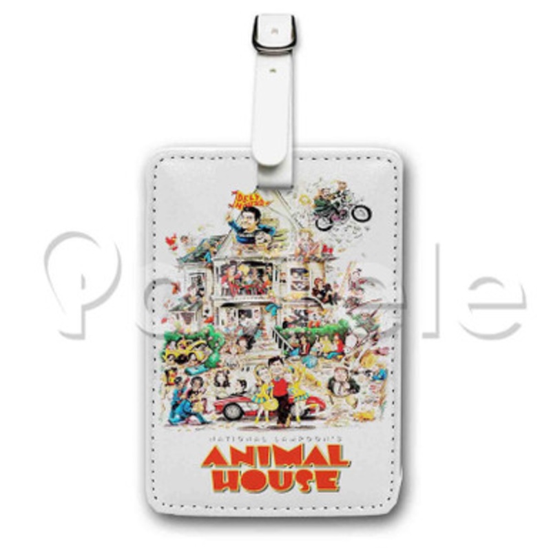 Animal House Custom Luggage Tags PU Leather Travel Baggage Name ID Labels Tag