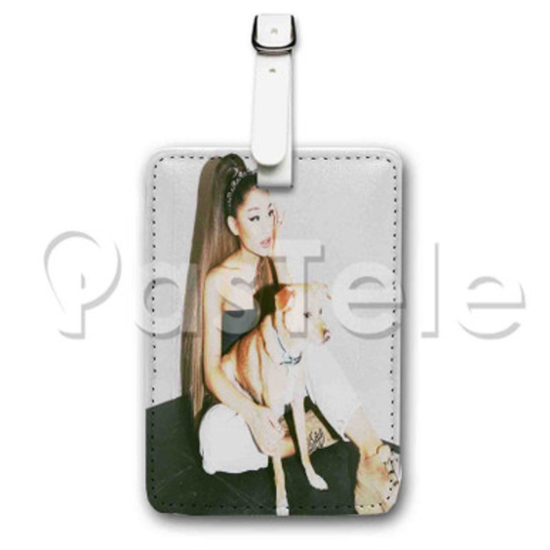 Ariana Grande Custom Luggage Tags PU Leather Travel Baggage Name ID Labels Tag