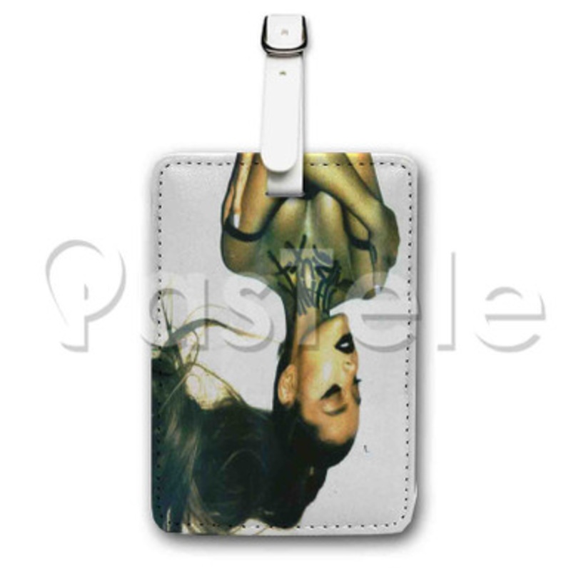 ariana grande thank you next Custom Luggage Tags PU Leather Travel Baggage Name ID Labels Tag