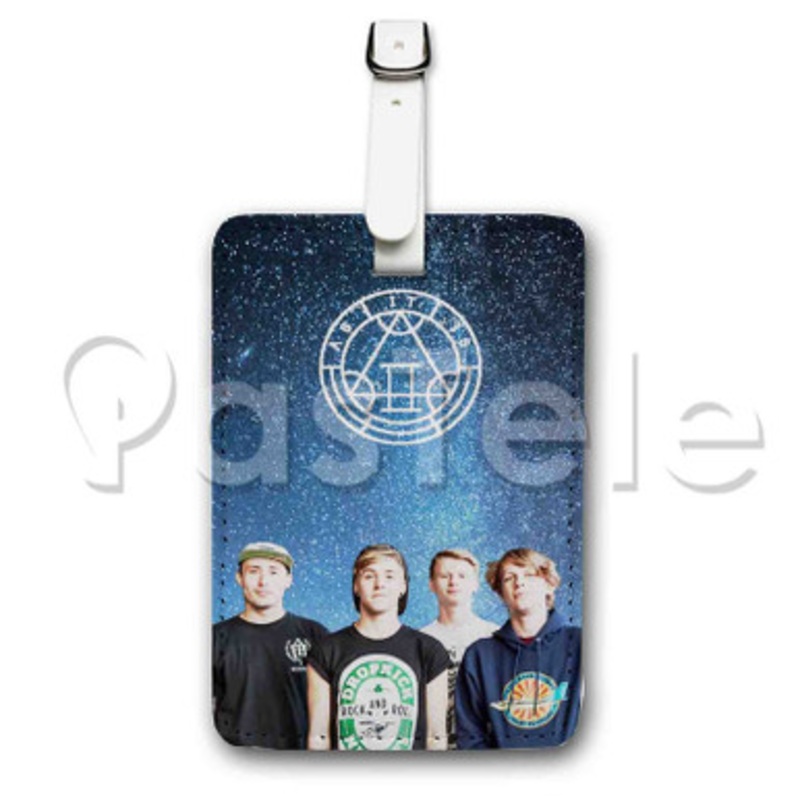As It Is Band Custom Luggage Tags PU Leather Travel Baggage Name ID Labels Tag