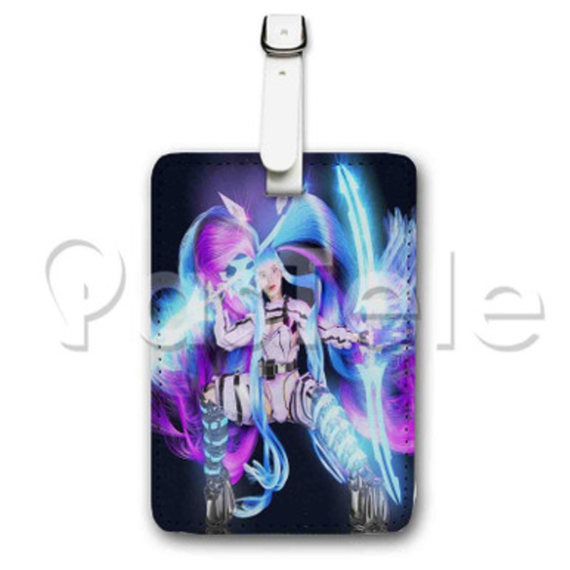 Ashnikko STUPID Custom Luggage Tags PU Leather Travel Baggage Name ID Labels Tag