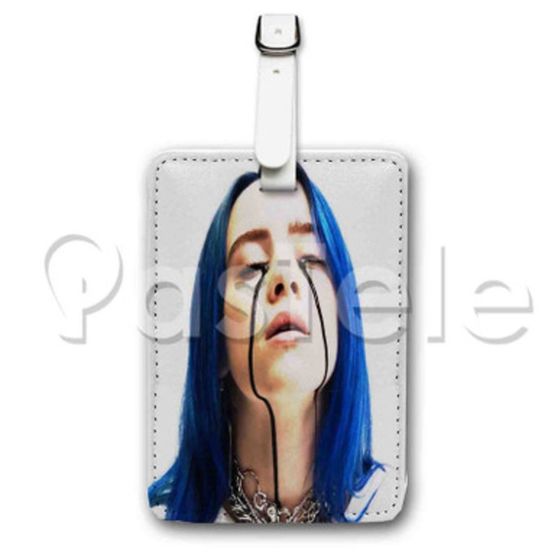 Billie Eilish 2 Custom Luggage Tags PU Leather Travel Baggage Name ID Labels Tag