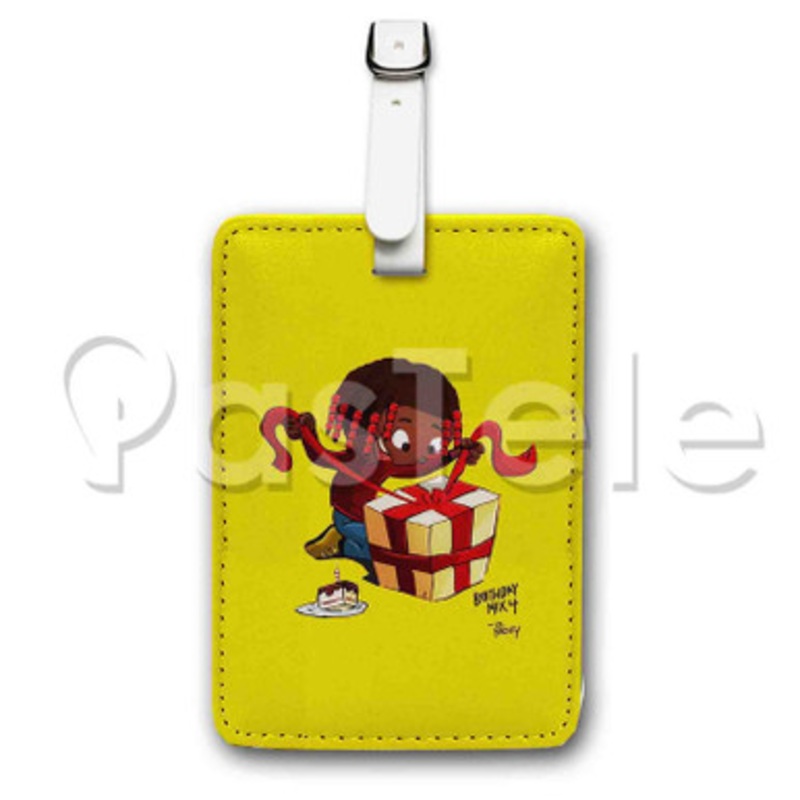 Birthday Mix 4 Lil Yachty Custom Luggage Tags PU Leather Travel Baggage Name ID Labels Tag
