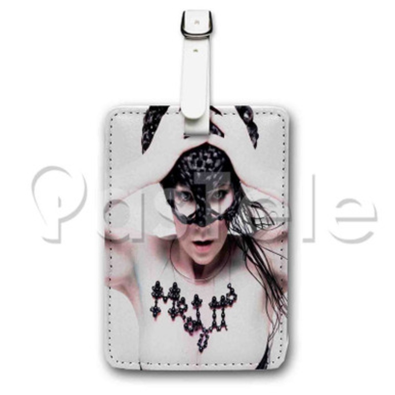 Bjork Medulla Custom Luggage Tags PU Leather Travel Baggage Name ID Labels Tag