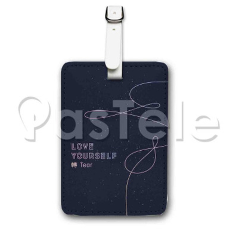 BTS LOVE YOURSELF TEAR Custom Luggage Tags PU Leather Travel Baggage Name ID Labels Tag