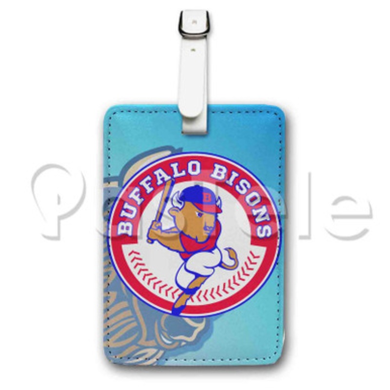 Buffalo Bisons Custom Luggage Tags PU Leather Travel Baggage Name ID Labels Tag