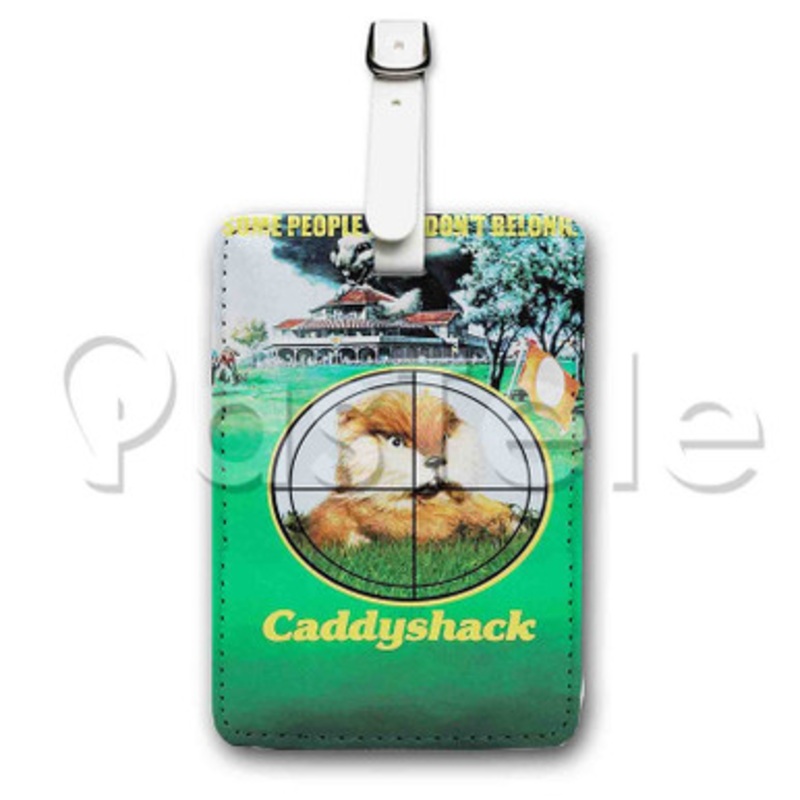 Caddyshack Custom Luggage Tags PU Leather Travel Baggage Name ID Labels Tag