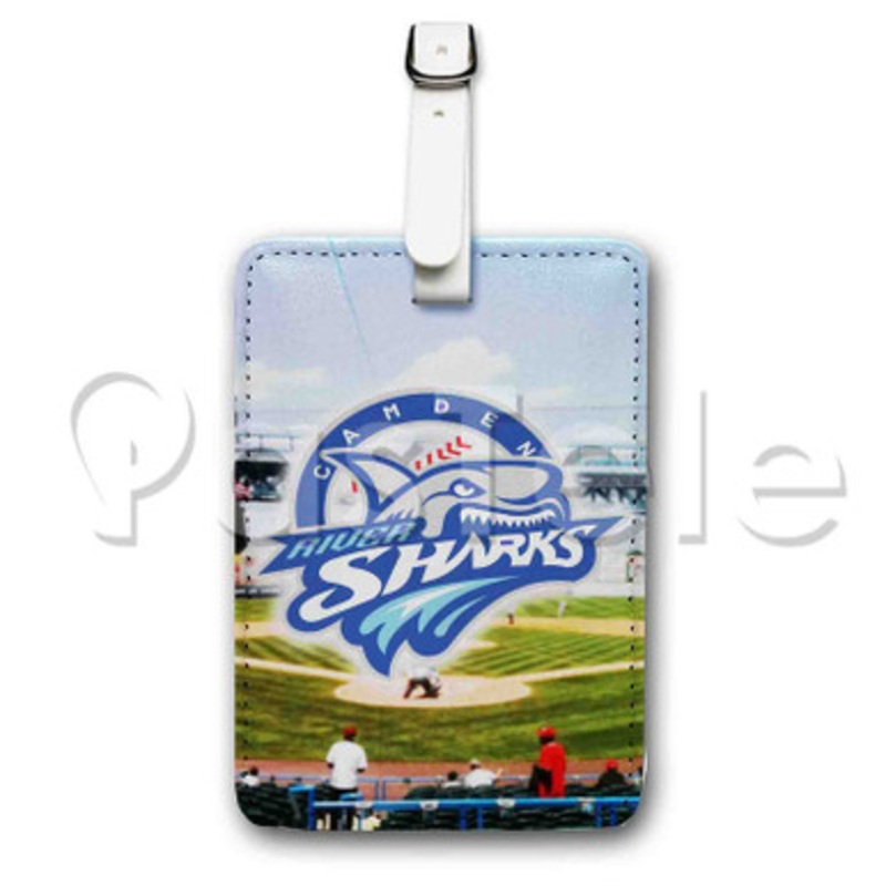 Camden Riversharks Custom Luggage Tags PU Leather Travel Baggage Name ID Labels Tag