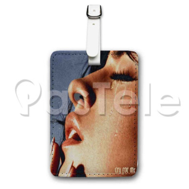 Camila Cabello Cry For Me Custom Luggage Tags PU Leather Travel Baggage Name ID Labels Tag