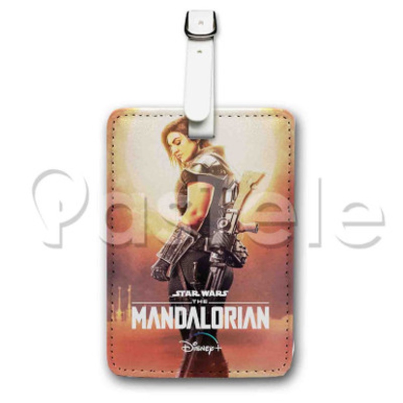 Cara Dune Star Wars The Mandalorian Custom Luggage Tags PU Leather Travel Baggage Name ID Labels Tag