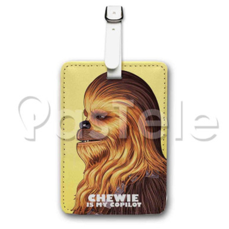 Chewbacca Custom Luggage Tags PU Leather Travel Baggage Name ID Labels Tag