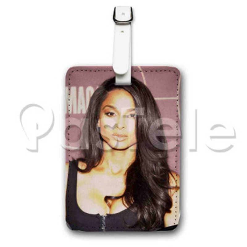 Ciara Custom Luggage Tags PU Leather Travel Baggage Name ID Labels Tag
