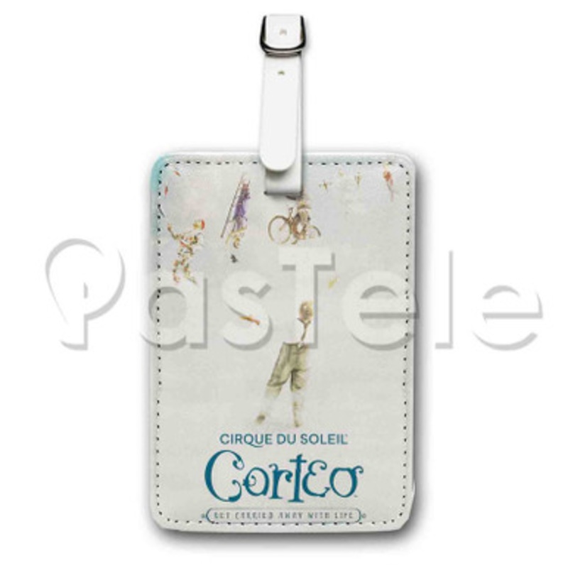 Cirque du Soleil Corteo 2 Custom Luggage Tags PU Leather Travel Baggage Name ID Labels Tag