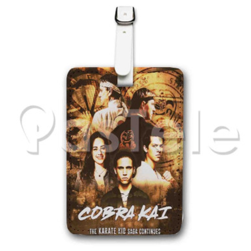 Cobra Kai The Karate Kid Custom Luggage Tags PU Leather Travel Baggage Name ID Labels Tag