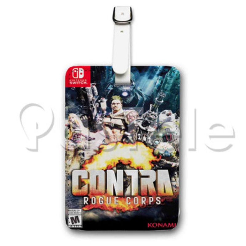 Contra Rogue Corps Custom Luggage Tags PU Leather Travel Baggage Name ID Labels Tag