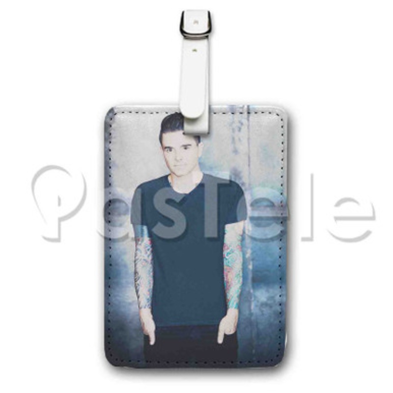 Dashboard Confessional Custom Luggage Tags PU Leather Travel Baggage Name ID Labels Tag