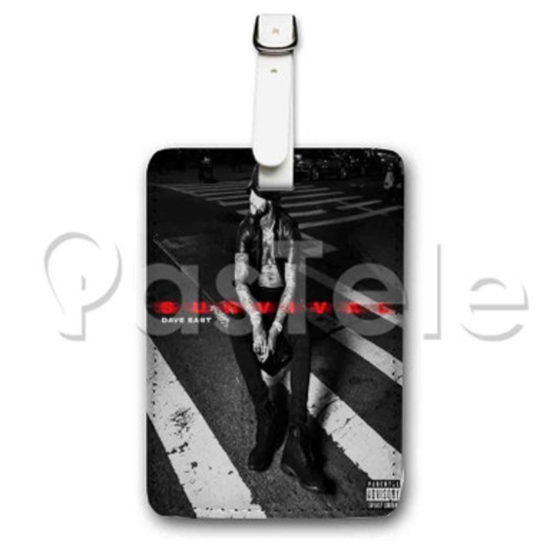 Dave East Survival Custom Luggage Tags PU Leather Travel Baggage Name ID Labels Tag