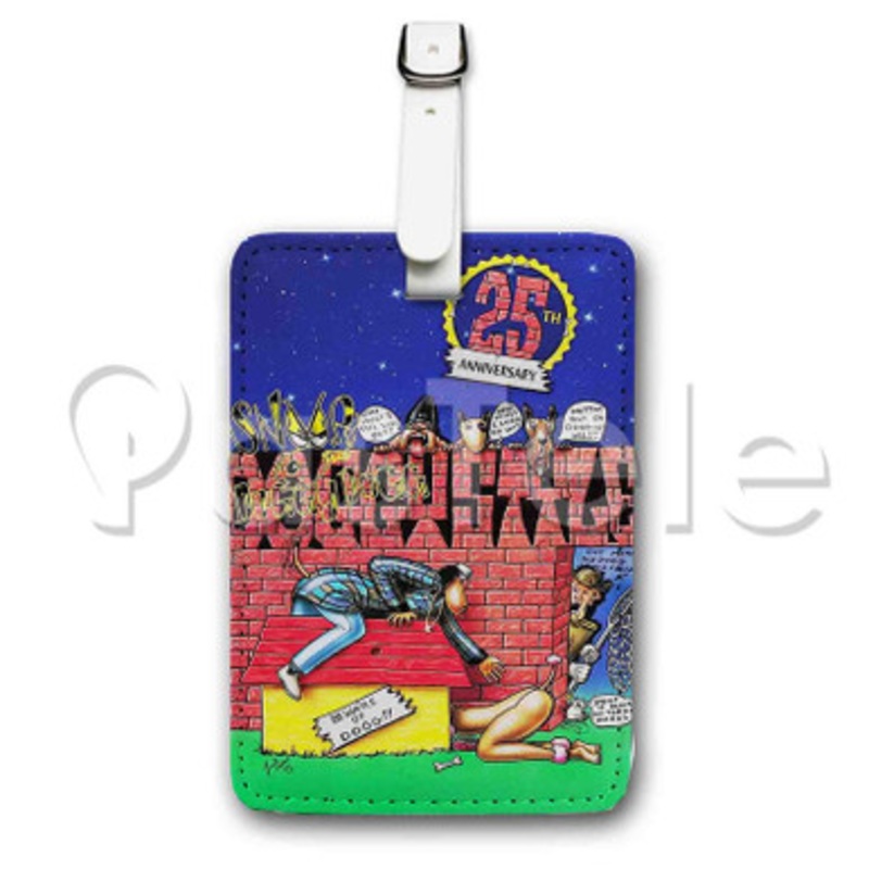 Death Row Records Custom Luggage Tags PU Leather Travel Baggage Name ID Labels Tag