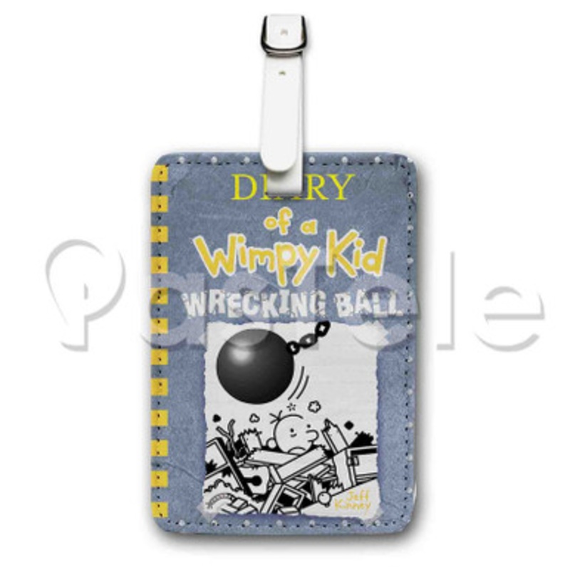 Diary of a Wimpy Kid Wrecking Ball Custom Luggage Tags PU Leather Travel Baggage Name ID Labels Tag