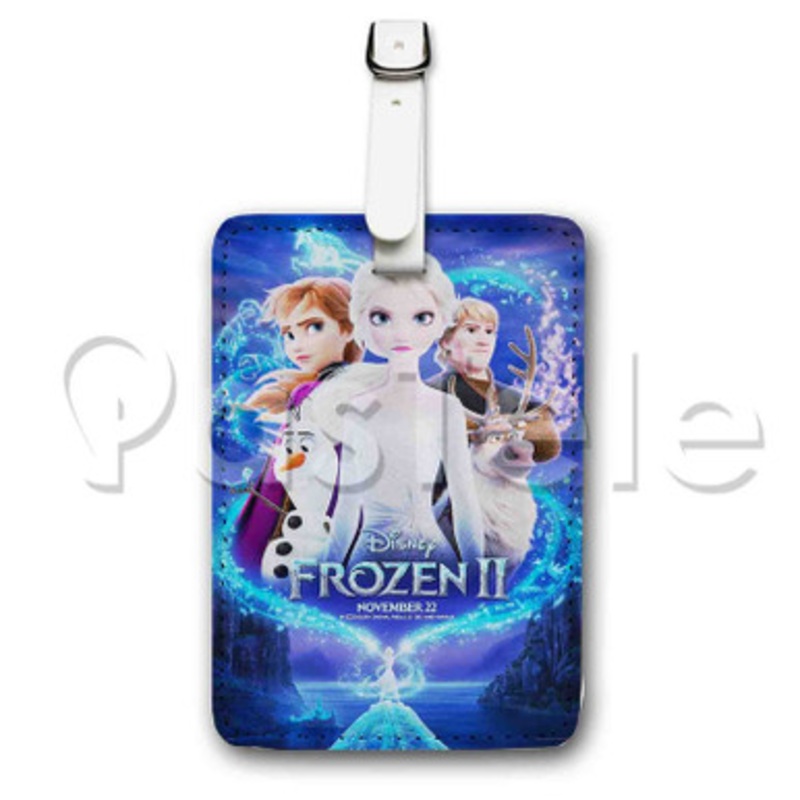 Disney Frozen 2 Custom Luggage Tags PU Leather Travel Baggage Name ID Labels Tag