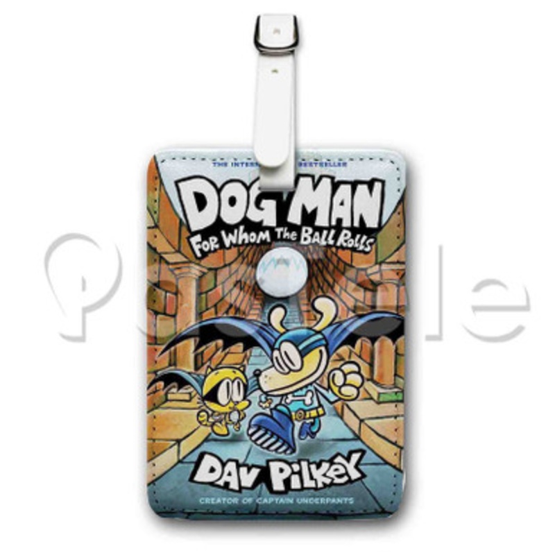 Dog Man For Whom the Ball Rolls Custom Luggage Tags PU Leather Travel Baggage Name ID Labels Tag