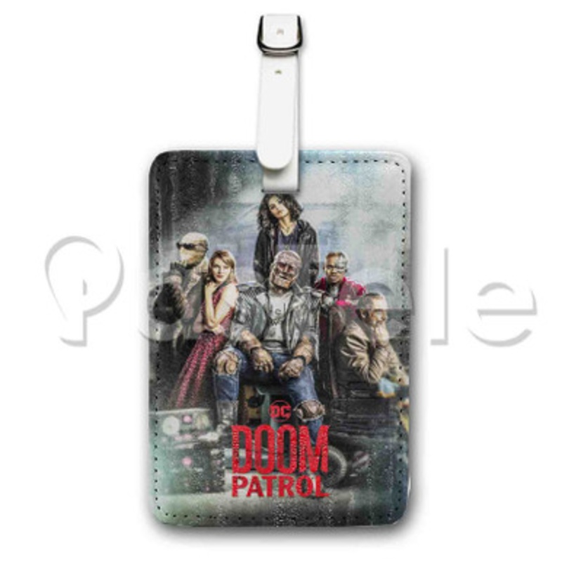 Doom Patrol Custom Luggage Tags PU Leather Travel Baggage Name ID Labels Tag