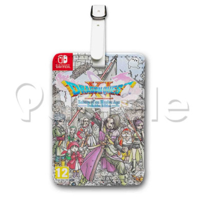 Dragon Quest XI S Echoes of an Elusive Age Custom Luggage Tags PU Leather Travel Baggage Name ID Labels Tag