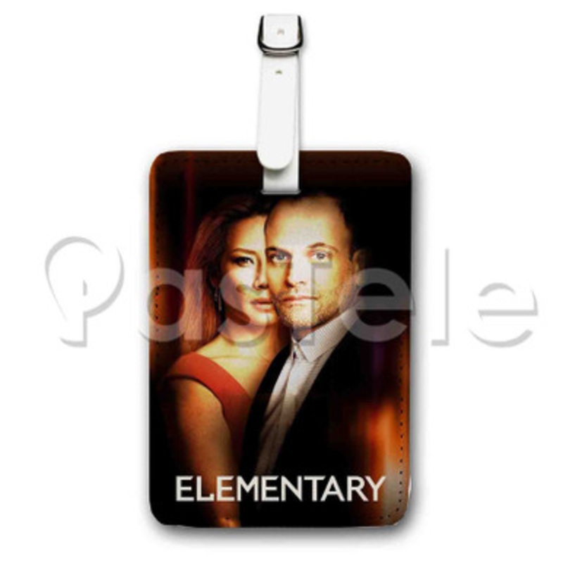Elementary Season 7 Custom Luggage Tags PU Leather Travel Baggage Name ID Labels Tag