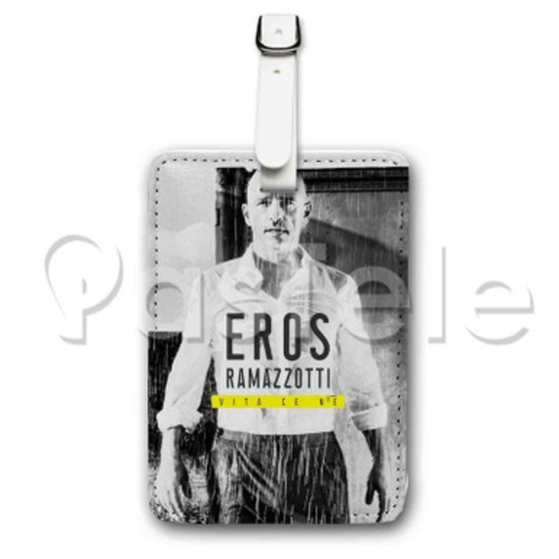Eros Ramazzotti Custom Luggage Tags PU Leather Travel Baggage Name ID Labels Tag