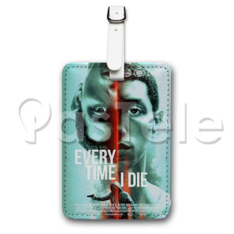 Everytime I Die Custom Luggage Tags PU Leather Travel Baggage Name ID Labels Tag