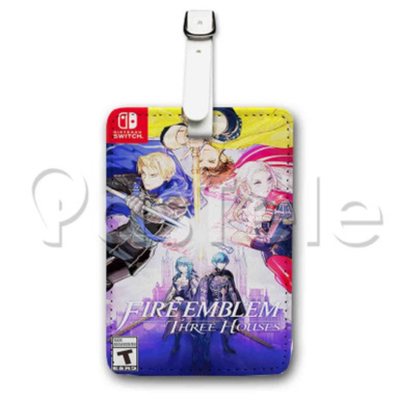Fire Emblem Three Houses Custom Luggage Tags PU Leather Travel Baggage Name ID Labels Tag