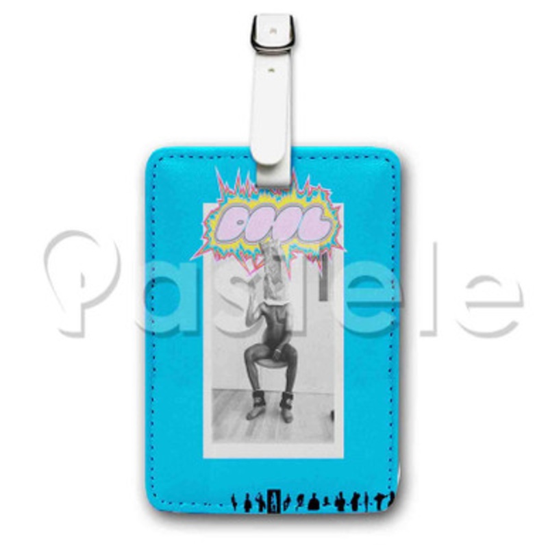Frank Ocean DHL Custom Luggage Tags PU Leather Travel Baggage Name ID Labels Tag