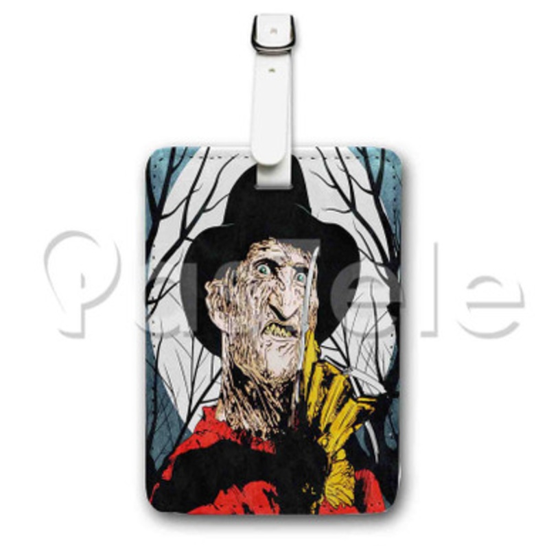 Freddy Krueger Custom Luggage Tags PU Leather Travel Baggage Name ID Labels Tag