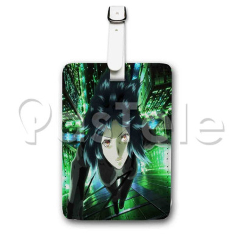 Ghost in the Shell Stand Alone Complex Custom Luggage Tags PU Leather Travel Baggage Name ID Labels Tag